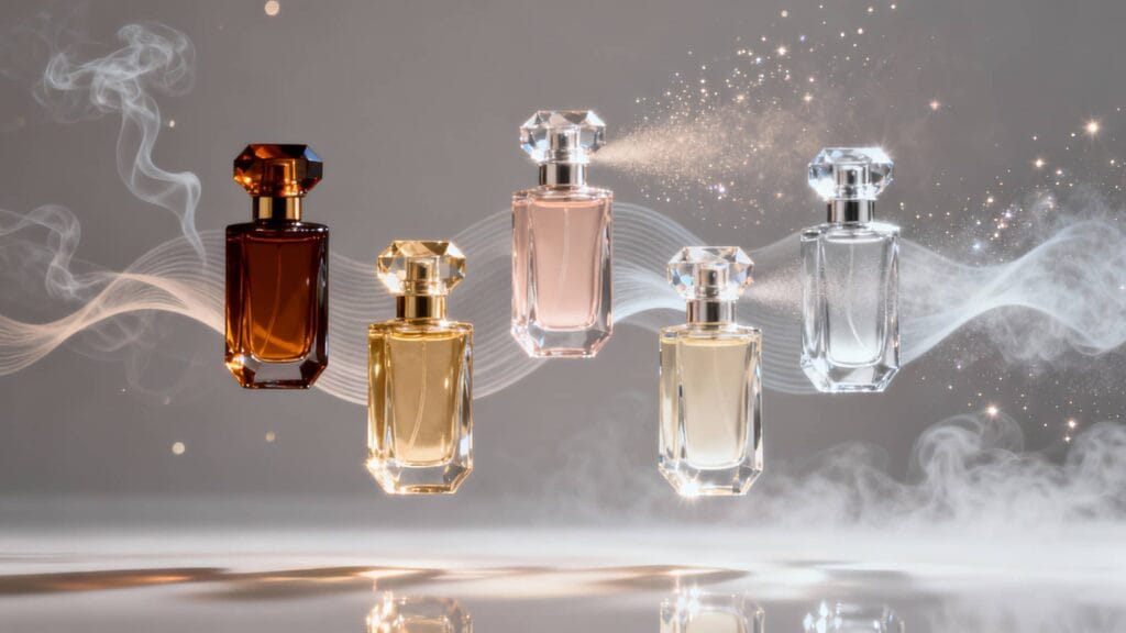 concentrations of 5 types of Long-Lasting Perfumes