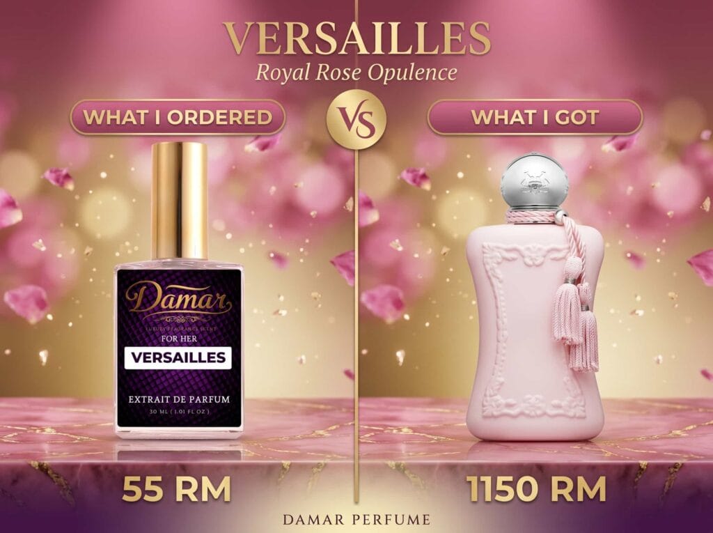 Versailles by Damar Perfume 30ml Extrait de Parfum — best Parfums de Marly delina perfume dupe Malaysia for women