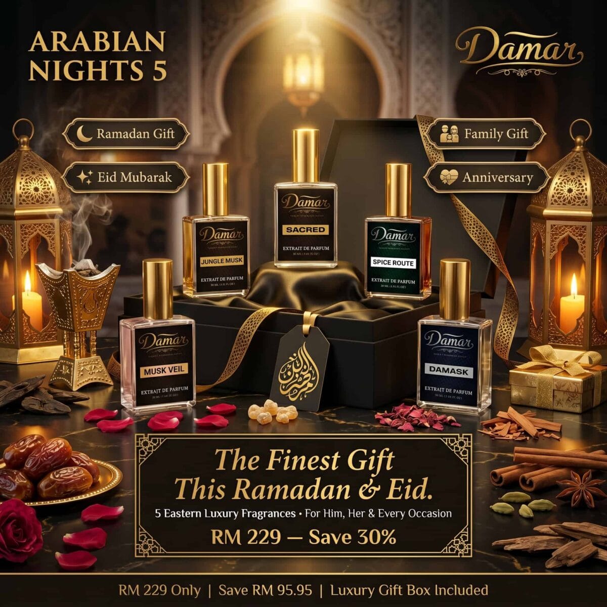 DAMAR premium Arabian fragrance gift set (1)