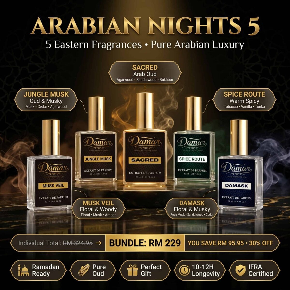 DAMAR premium Arabian fragrance gift set (2)