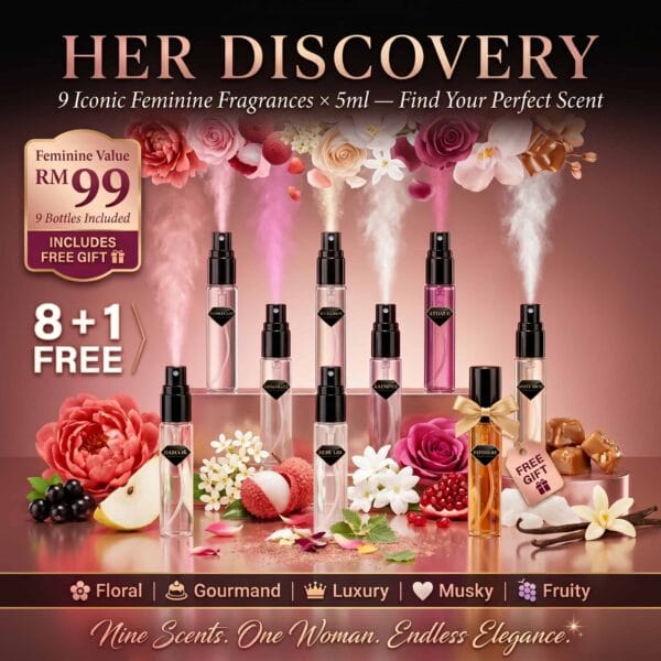 Damar Her Discovery women perfume sample set (2)